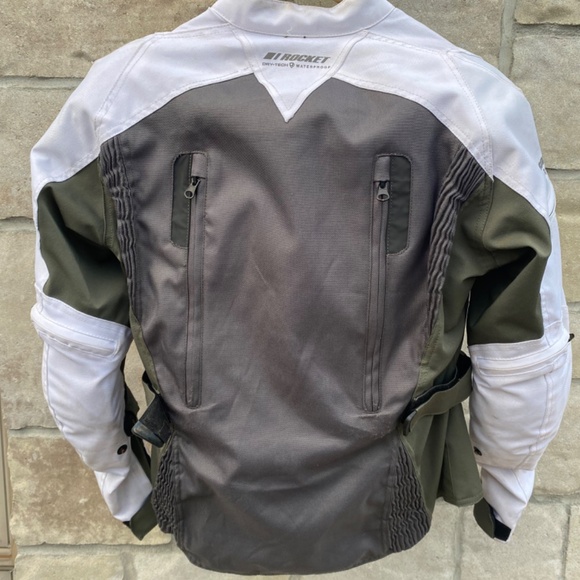 Joe Rocket Women's Victoria Textile Motorcycle Jacket Grey & White XS - Picture 4 of 14